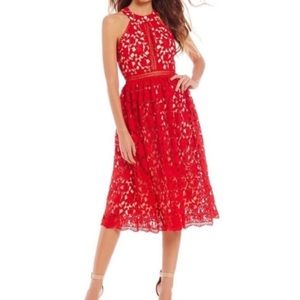 Red lacy dress 💃🏼